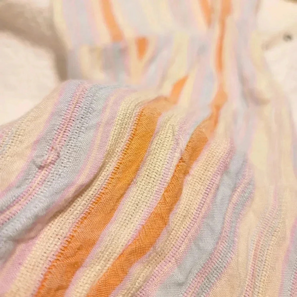 Philosophy White and Orange Striped Blouse - Picture 8 of 9